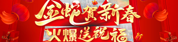 金蛇賀新春，火爆送祝福！